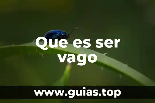 Que es ser sumisa 8 Que es ser vago