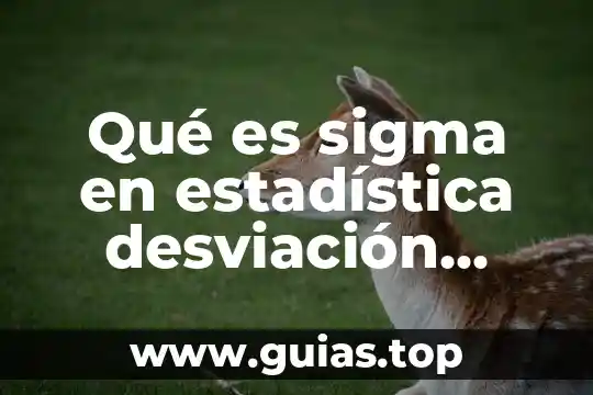 Qué es desviación estándar toda la teoría 5 Qué es sigma en estadística desviación estándar
