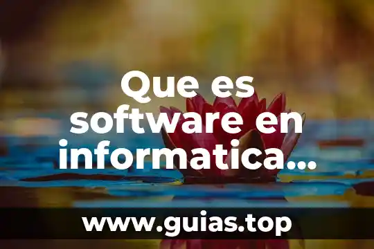 Que es desarrollo de software a nivel aplicacion 7 Que es software en informatica tipos