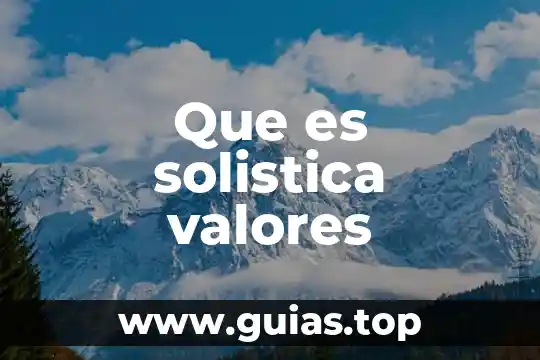 Que es valores de caja 8 Que es solistica valores