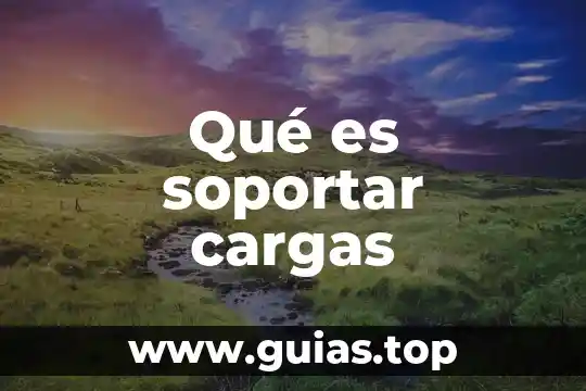 Que es el problema del agua 6 Qué es soportar cargas