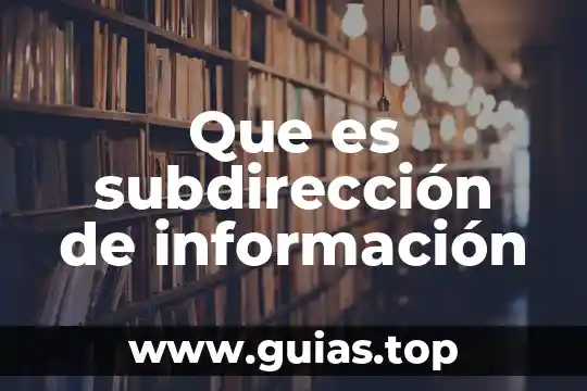 Que es la contamincionde agua 6 Que es subdirección de información