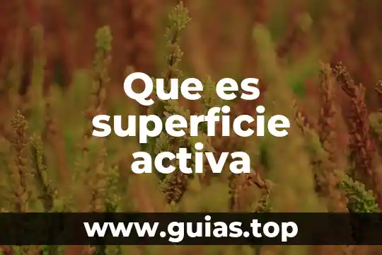 Que es la fuerza activa 5 Que es superficie activa