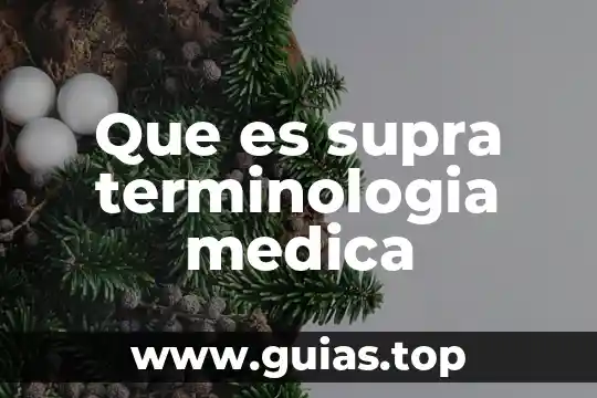 Qué es la atención médica infantil 8 Que es supra terminologia medica
