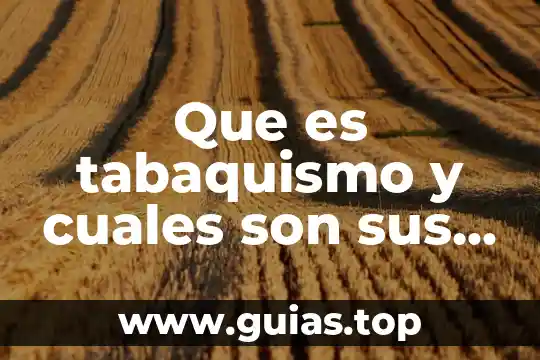 Qué es una señal analógica y cuáles son sus características 8 Que es tabaquismo y cuales son sus consecuencias
