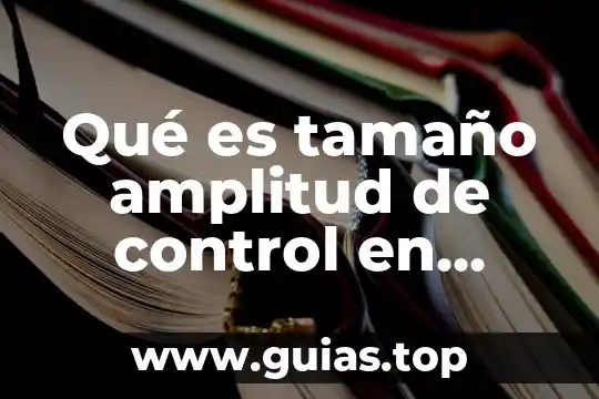 Que es una administracion hopitalaria 7 Qué es tamaño amplitud de control en administración