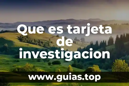 Reporte de residencia de investigación uaemex que es 6 Que es tarjeta de investigacion