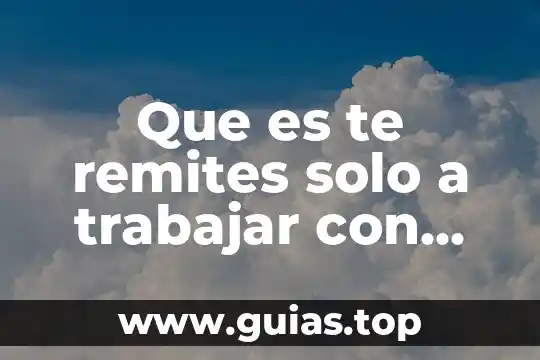Que es la eprsonalidad diferentes conceptos 7 Que es te remites solo a trabajar con conceptos