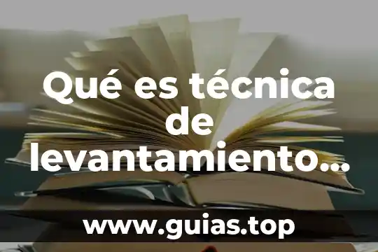 Que es la tecnica de faldeo 3 Qué es técnica de levantamiento de tambo