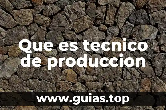 Qué es una inferencia lógica matemática 5 Que es tecnico de produccion