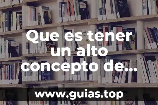 Que es el alto comisionado para los derechos humanos 4 Que es tener un alto concepto de uno mismo