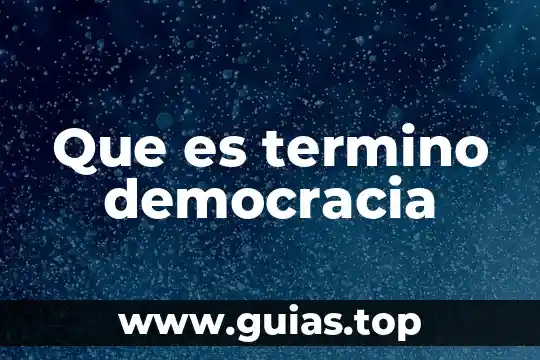 Que es el termino compuesto 5 Que es termino democracia