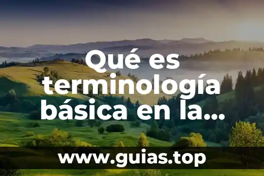 Que es una agua basica 7 Qué es terminología básica en la salud pública
