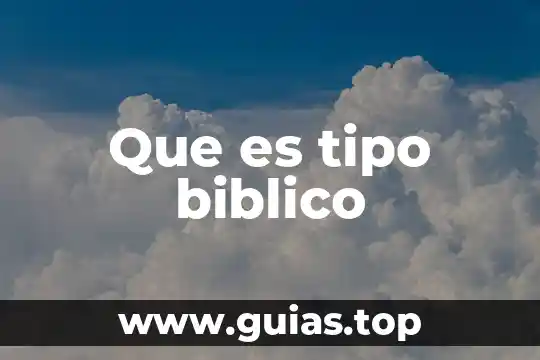 Tipo radial que es 6 Que es tipo biblico