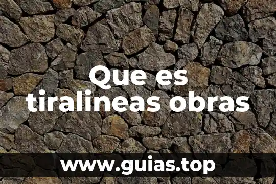 Que es arrepentimiento de obras muertas 6 Que es tiralineas obras