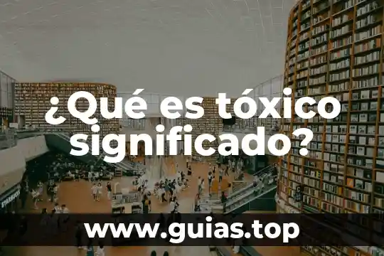 Qué es cinética significado 3 ¿Qué es tóxico significado?