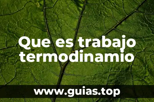 Que es un leyaut estudio del trabajo 4 Que es trabajo termodinamio