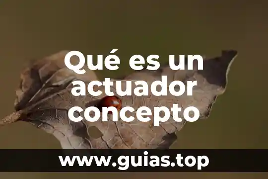 Actuador lineal que es 5 Qué es un actuador concepto