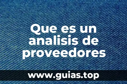 Que es el analisis de sangre y para que sirve 4 Que es un analisis de proveedores