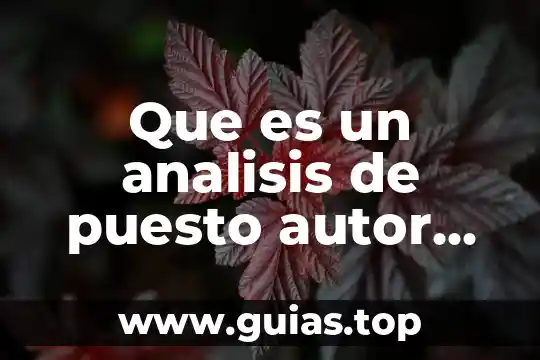 Laboratorio de análisis de agua que es 7 Que es un analisis de puesto autor benjamin franklin