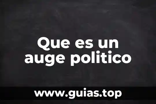 Que es una frontera politico 8 Que es un auge politico