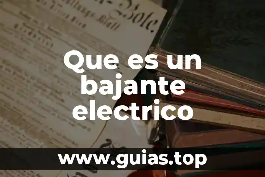 Que es diplo electrico 7 Que es un bajante electrico