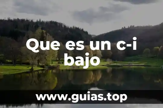 Que es soldadura bajo el agua 8 Que es un c-i bajo