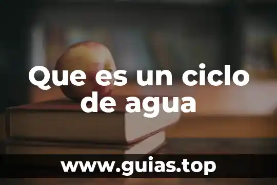 Que es una marca de agua en audio 6 Que es un ciclo de agua