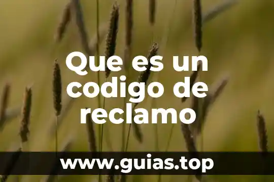 Que es codigo cinetico 6 Que es un codigo de reclamo