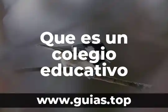Que es un colegio educativo