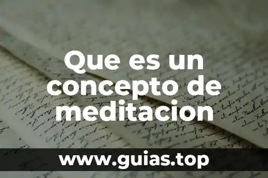Que es el concepto mg en los cheques de maestros 5 Que es un concepto de meditacion