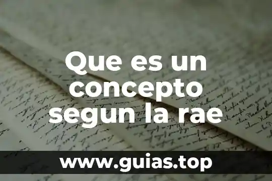 Que es un negocio segun la rae 4 Que es un concepto segun la rae