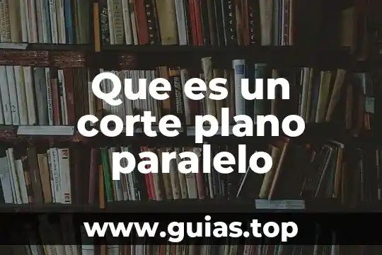 Que es plotear un plano 6 Que es un corte plano paralelo