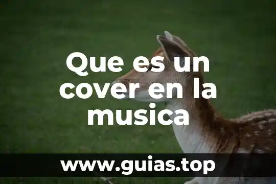 Que es un tendón en musica 5 Que es un cover en la musica