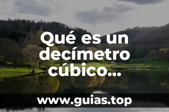 Que es un decimetro cubico para niños 4 Qué es un decímetro cúbico definición