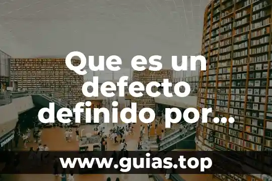 Autor de que es la psicología 5 Que es un defecto definido por autor