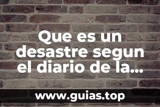 Qué es la escuela según la filosofía 3 Que es un desastre segun el diario de la federacion