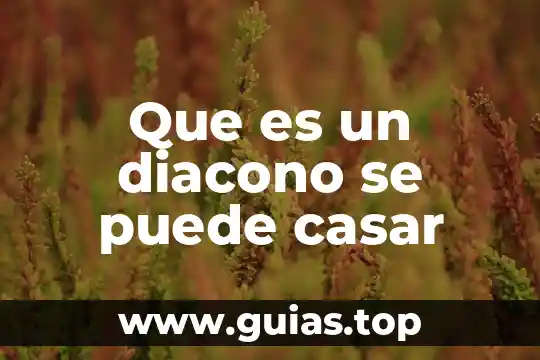 Interacción humano animal que es 7 Que es un diacono se puede casar