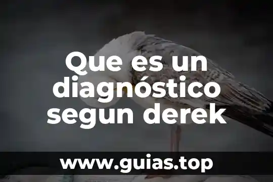 Por que es importante el diagnostico 7 Que es un diagnóstico segun derek