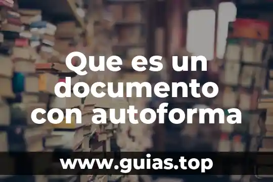 Que es un documento base de cotejo concepto 5 Que es un documento con autoforma