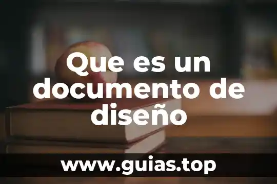 Que es el concepto de diseño 7 Que es un documento de diseño