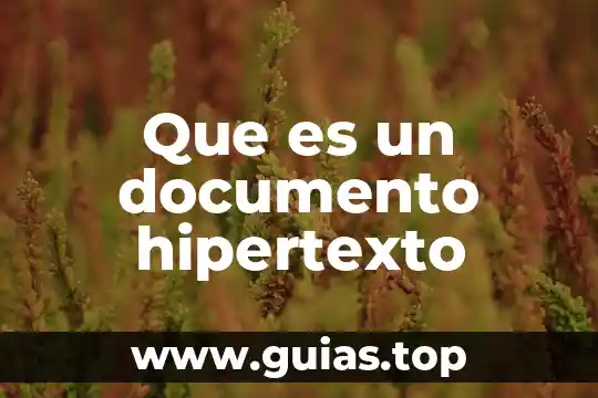 Que es un documento base de cotejo concepto 4 Que es un documento hipertexto