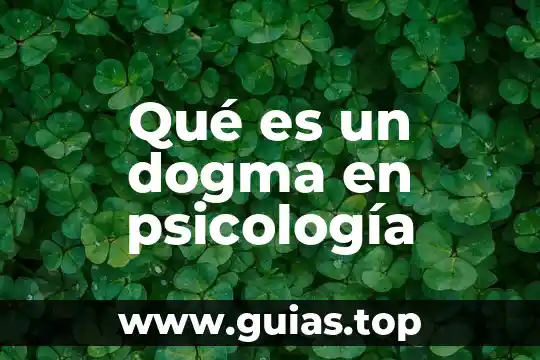 Qué es psicología pragmática 8 Qué es un dogma en psicología