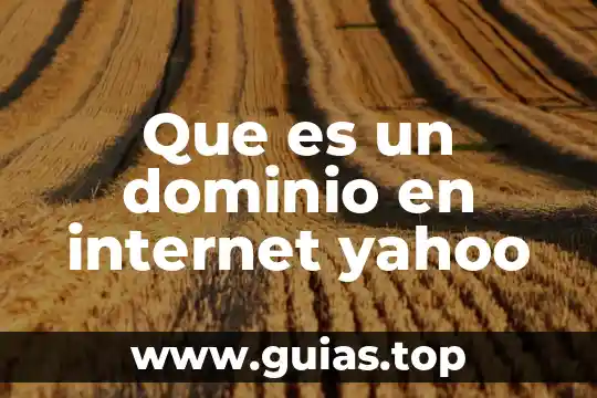 Que es la red de internet y tipos 3 Que es un dominio en internet yahoo