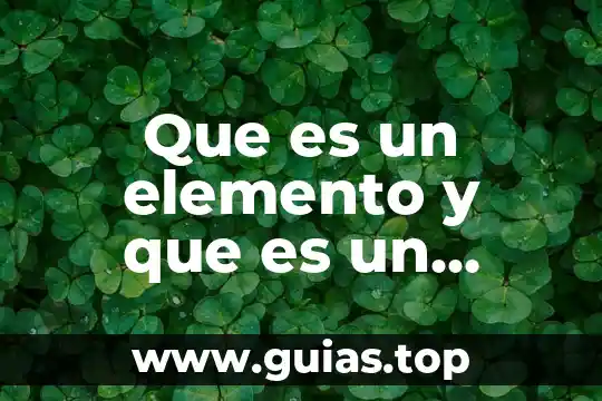 Que es un reactor quimico ideal 8 Que es un elemento y que es un compuesto quimico