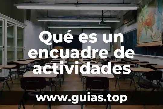 Actividades de control que es 5 Qué es un encuadre de actividades