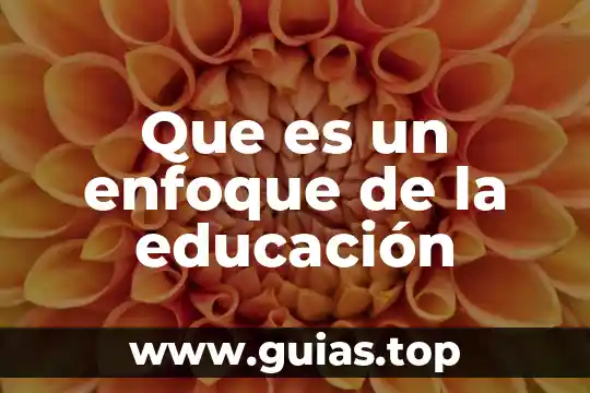 Que es pnce en educacion 6 Que es un enfoque de la educación
