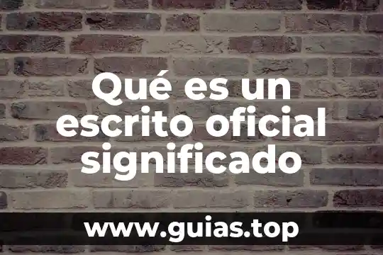 Qué es cinética significado 8 Qué es un escrito oficial significado