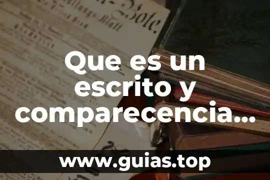 Que es estado procesal de un juicio civil 5 Que es un escrito y comparecencia en derecho procesal laboral