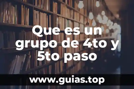 Limitaciones al paso del agua que es 8 Que es un grupo de 4to y 5to paso